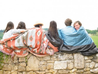 The phalanx of friends help them to stay warm. The phalanx of friends help them to stay warm.
