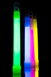 Glowing light sticks Glowing light sticks