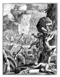 Depiction of troops of King of Visigoths pillaging Rome. Depiction of troops of King of Visigoths pillaging Rome.