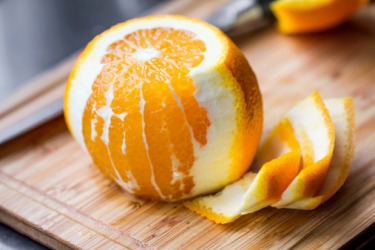 The pith of an orange The pith of an orange