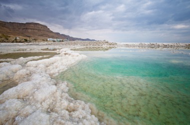 Salt deposits in the Dead Sea. Salt deposits in the Dead Sea.