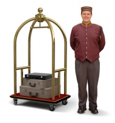 A hotel porter A hotel porter
