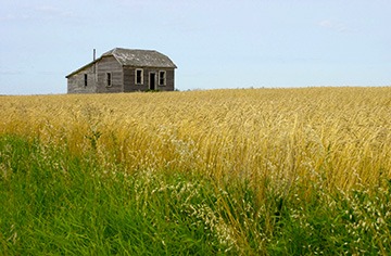 A house on the prairie. A house on the prairie.