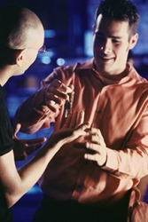 In order to preclude a possibly dangerous driving situation, Mitchell handed his car keys over to his friend. In order to preclude a possibly dangerous driving situation, Mitchell handed his car keys over to his friend.