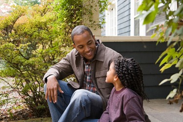 A father spending time with his daughter. A father spending time with his daughter.