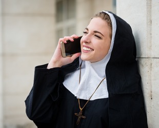 The nun's pure intentions are a testament of her devotion to her faith. The nun's pure intentions are a testament of her devotion to her faith.