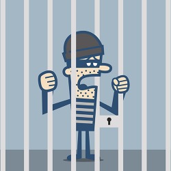 The thief got locked up in the quod for his crimes. The thief got locked up in the quod for his crimes.
