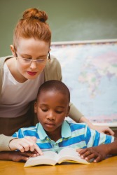 The students are making excellent progress because their teacher has a good rapport with them. The students are making excellent progress because their teacher has a good rapport with them.