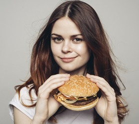 Since Claire had salad for lunch, she rationalized that it was fine for her to eat a double cheeseburger for dinner. Since Claire had salad for lunch, she rationalized that it was fine for her to eat a double cheeseburger for dinner.