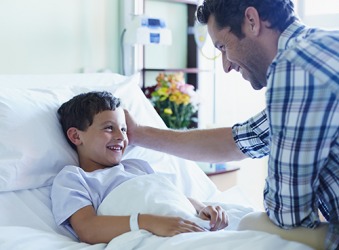 Conner's swift recovery from his minor surgical procedure gave his father much relief. Conner's swift recovery from his minor surgical procedure gave his father much relief.