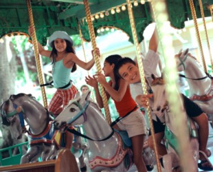 They had a good time at the amusement park. They had a good time at the amusement park.