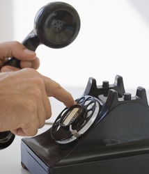 The rotary phone is a remnant of telephone communication that is obsolete in today's technology. The rotary phone is a remnant of telephone communication that is obsolete in today's technology.