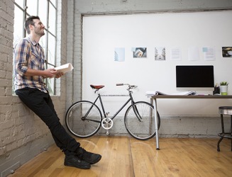 Ethan prefers to be a renter downtown instead of purchasing a home outside of the city so he can ride his bicycle to work. Ethan prefers to be a renter downtown instead of purchasing a home outside of the city so he can ride his bicycle to work.