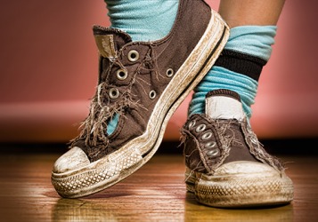 It might be time for Brandon to replace his favorite sneakers. It might be time for Brandon to replace his favorite sneakers.