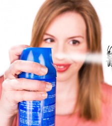 Melanie was determined, but the ants seemed to be resistant to the bug spray. Melanie was determined, but the ants seemed to be resistant to the bug spray.