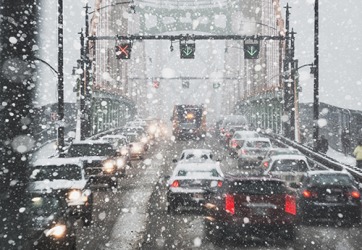 The rigorous weather conditions made the morning drive to work very dangerous for commuters. The rigorous weather conditions made the morning drive to work very dangerous for commuters.