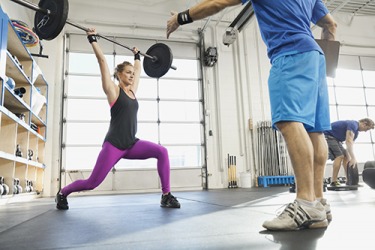 Megan's trainer made her work out rigorously in preparation for the event. Megan's trainer made her work out rigorously in preparation for the event.