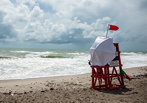 Tropical storms can create dangerous riptides along the shore. Tropical storms can create dangerous riptides along the shore.