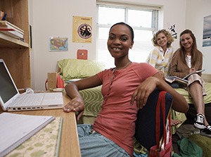 Alexa chose the college package that includes room and board because there is no place to make meals in her dorm room. Alexa chose the college package that includes room and board because there is no place to make meals in her dorm room.