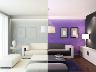A render of a 3D living room. A render of a 3D living room.