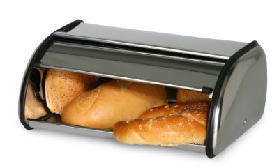 Loaves of bread in a breadbox. Loaves of bread in a breadbox.