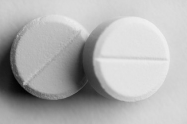 Pills containing the substance acetaminophen. Pills containing the substance acetaminophen.