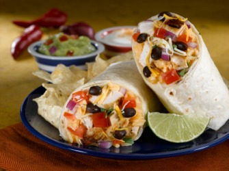 A plate of fresh buritos. A plate of fresh buritos.
