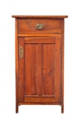 An old wooden cabinet. An old wooden cabinet.