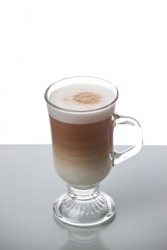 A cup of caffe latte. A cup of caffe latte.