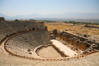 An old Roman amphitheater. An old Roman amphitheater.