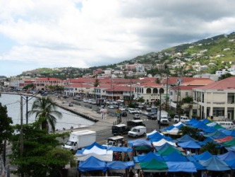 The city of Charlotte Amalie. The city of Charlotte Amalie.
