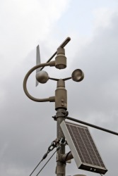 An anemometer. An anemometer.