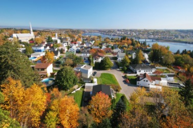 The city of Chicoutimi in autumn. The city of Chicoutimi in autumn.