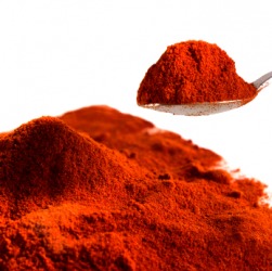 A large pile of chili powder. A large pile of chili powder.