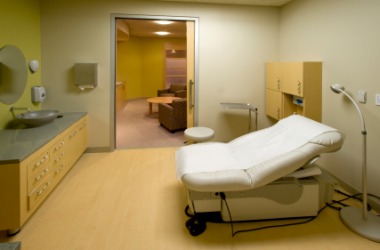 An examination room in a clinic. An examination room in a clinic.
