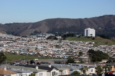 Rooftops in Daly City, California. Rooftops in Daly City, California.