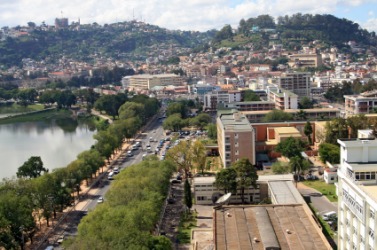 The city of Antananarivo. The city of Antananarivo.