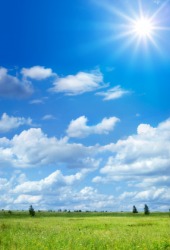A bright sunny day. A bright sunny day.
