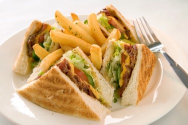 A club sandwich. A club sandwich.