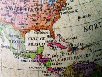 A globe showing the location of Central America. A globe showing the location of Central America.