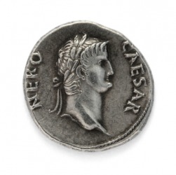 An old Roman denarius. An old Roman denarius.