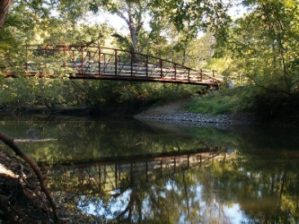 A bridge over the Des Plaines River. A bridge over the Des Plaines River.