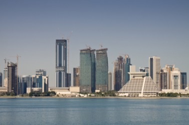 The Doha skyline. The Doha skyline.