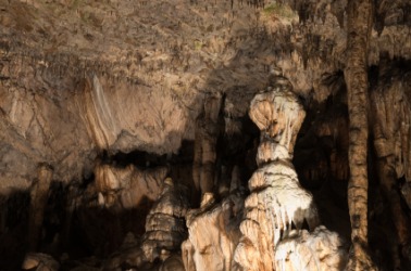 Dripstones in a cave. Dripstones in a cave.