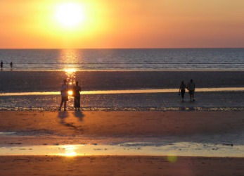 Sunset on the Arafura Sea. Sunset on the Arafura Sea.
