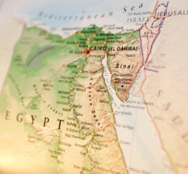 The Eastern Desert on a map of Egypt. The Eastern Desert on a map of Egypt.