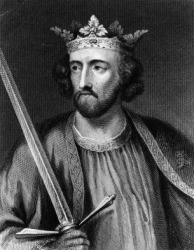 An engraving of Edward I. An engraving of Edward I.