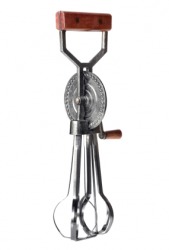 An old fashioned eggbeater. An old fashioned eggbeater.