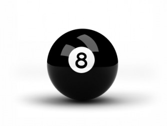 An eight ball. An eight ball.