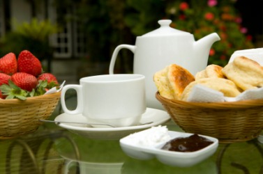 Food ready for ones elevenses. Food ready for ones elevenses.
